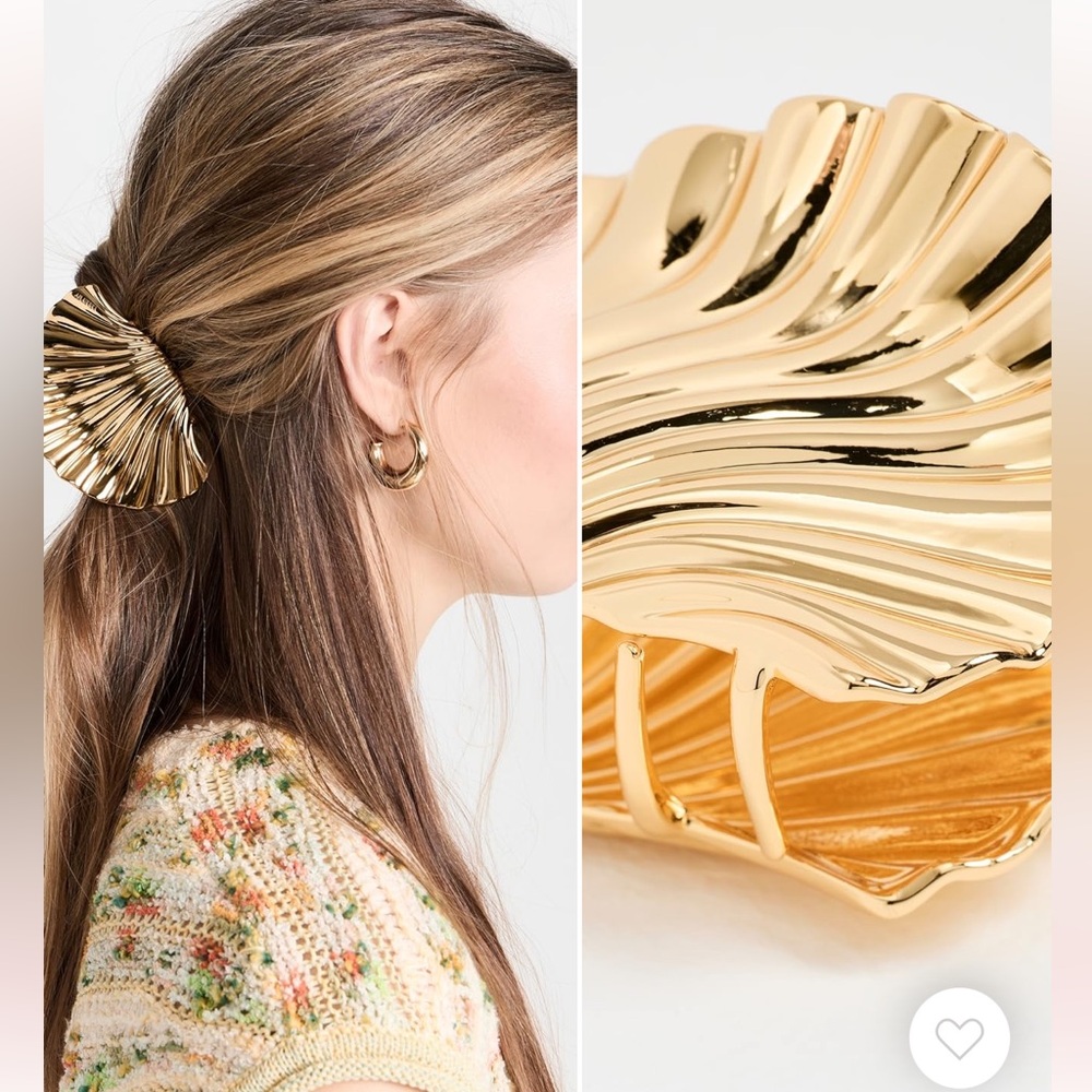 Lelet NY glossy shell claw hair clip NWT still in packaging